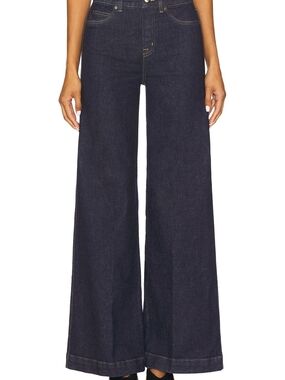 Spanx Pull on Wide Leg Jean in Undone Indigo